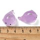 蓄光樹脂チャーム  鉄ループ付き  魚  プラム  25x18x19mm  穴：2mm&nbsp;RESI-R452-01F-4