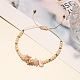 合成サンストーンの調節可能なブレスレット  チップ&nbsp;VY0463-8-1