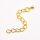 Brass End Chains&nbsp;KK-D404-01G-1