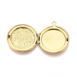 304 Stainless Steel Locket Pendants&nbsp;STAS-N111-07G
