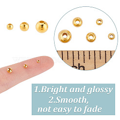 80Pcs 3 Styles Round 925 Sterling Silver Spacer Beads&nbsp;FIND-GO0002-63