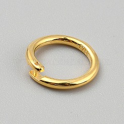 925スターリングシルバーオープンタイプ丸カン  ゴールドカラー  12x2.3mm&nbsp;STER-WH0010-60