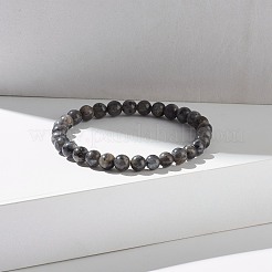 天然ラルビカイト ラウンド ビーズ ストレッチ ブレスレット  女性用レイキブレスレット  内径：2-1/8~2-1/4インチ（5.4~5.7cm）  ビーズ：6.4~6.8mm&nbsp;BJEW-JB07209-03