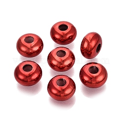 Christmas Theme UV Plating Opaque Acrylic European Beads&nbsp;PACR-T017-19M-M1