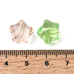透明なアクリルビーズ  ミックスカラー  スター  11.5x12.5x9.5mm  穴：2.2mm  約714個/500g&nbsp;TACR-C002-01B