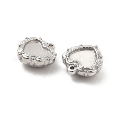 変色しない304ステンレススチールペンダント  ハートチャーム  ステンレス鋼色  13x12x5mm  穴：1mm&nbsp;LS-STAS-B032-33P