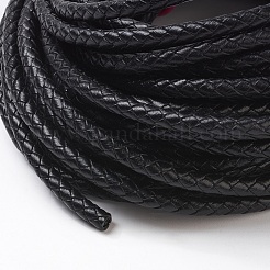Braided Leather Cord with Core&nbsp;WL-F009-B02-5mm