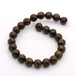 Natural Bronzite Round Bead Strands&nbsp;G-M272-05-6mm