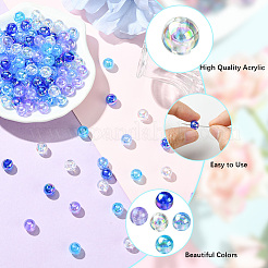 5 Colors Transparent Acrylic Beads&nbsp;MACR-PA0001-03B-01