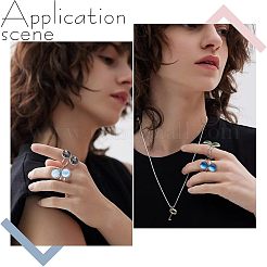 DIY Open Wrap Finger Ring Making Kit&nbsp;DIY-UN0003-24