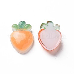 透明エポキシ樹脂カボション  多面カット  ニンジン  砂茶色  23x16.5x7mm&nbsp;CRES-S365-07