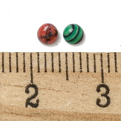 合成混合宝石カボション  半円  3x1.5mm&nbsp;G-Q173-01A-01