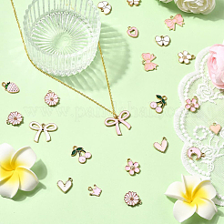 80Pcs 20 Styles Alloy Enamel Pendants&nbsp;ENAM-SC0007-07