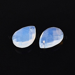 オパールペンダント  ティアドロップチャーム  多面カット  17.5~18.5x12.5~13.5x5~6.5mm  穴：0.9~1.6mm&nbsp;G-N362-13F