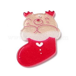 Christmas Translucent Resin Pendants&nbsp;RESI-K019-09B