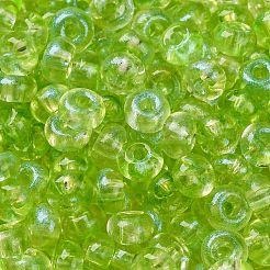 3/0 Baking Paint Transparent Colours Glass Round Beads&nbsp;SEED-L011-13A-14
