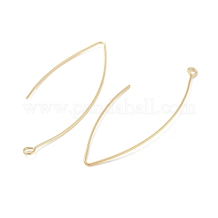 Brass Hoop Earring Findings&nbsp;KK-H503-25G