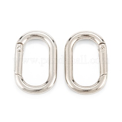 Zinc Alloy Spring Gate Rings&nbsp;PALLOY-L233-07C-P