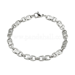 304 Stainless Steel Chain Bracelets for Women Men&nbsp;BJEW-Z143-28P