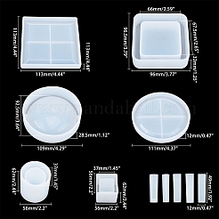Diy用品キット  シリコンモールドと計量カップ付き  アルミ箔  ラテックス指サック  プラスチック攪拌棒＆ピペット  ミックスカラー  109x28.5mm  インナー：92.5mm&nbsp;DIY-OC0002-03