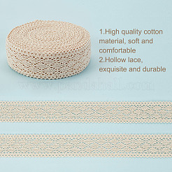 12 Yards Cotton Rhombus Lace Ribbons&nbsp;DIY-WH0580-03
