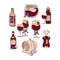 UV Single Face Printed Wood Pendant Decorations&nbsp;WOOD-N020-39