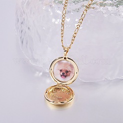 5Pcs 5 Style Brass Locket Pendants&nbsp;KK-SZ0004-02