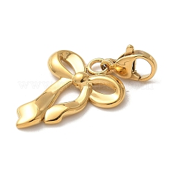 Bowknot 304 Stainless Steel Pendant Decorations&nbsp;STAS-G352-17G