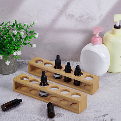 6-Slot Assembled Banboo Essential Oil Bottle Display Holder&nbsp;ODIS-WH0078-03