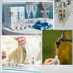 12Pcs Glass Empty Holy Water Bottles for Religious&nbsp;AJEW-GA0008-90B-AS