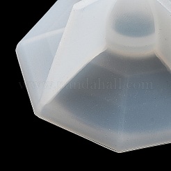 ファセット六角形 DIY シリコンキャンドルカップ金型  収納ボックス金型  樹脂セメント石膏鋳型  ホワイト  72~83x72~83x40mm  2個/セット&nbsp;DIY-P078-05