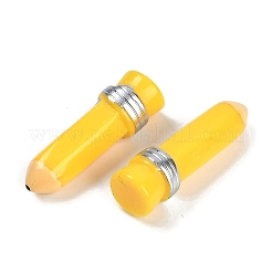 鉛筆樹脂カボション  ゴールド  28.5x7.5x7.5mm&nbsp;RESI-Q014-06G
