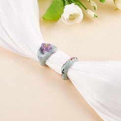 Glitter Enamel Nugget Open Cuff Ring&nbsp;JR920A