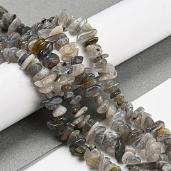 天然石ラブラドライトビーズ連売り  チップ  5~8mm  穴：1mm  約80~81 CM&nbsp;G-P332-23