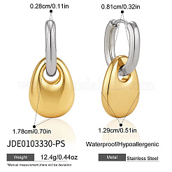 304 Stainless Steel Hoop Dangle Earrings for Women&nbsp;WG157E2-01