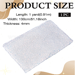 パイエットポリエステルメッシュ生地  ドレス衣装の装飾用  ホワイト  1300x4mm  1ヤード/個&nbsp;DIY-WH0308-875B