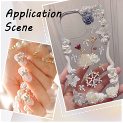 60Pcs 6 Styles Alloy Rhinestone Cabochons&nbsp;MRMJ-SC0001-17