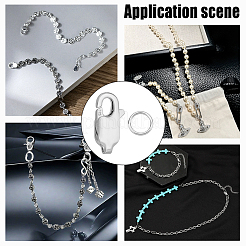 5Pcs 925 Sterling Silver Lobster Claw Clasps&nbsp;STER-GA0001-37