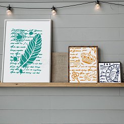 1 Set PET Hollow Out Drawing Painting Stencils&nbsp;DIY-MA0003-27