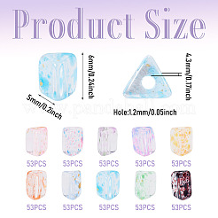 100G 10 Colors Transparent Spray Painted Glass Seed Beads&nbsp;SEED-TA0001-66