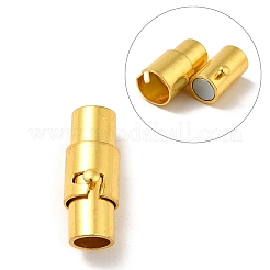 真鍮製マグネチックネジ式クラスプ  コラム  ミックスカラー  15x6mm  穴：4mm&nbsp;X-MC078-M