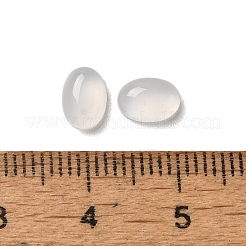 天然なホワイトアゲートのカボション  オーバル  グレードA  7x5x2~3mm&nbsp;G-F605E-12B