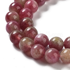 Natural Jade Imitation Watermelon Tourmaline Beads Strands&nbsp;X-G-NH0006-A01-02-1