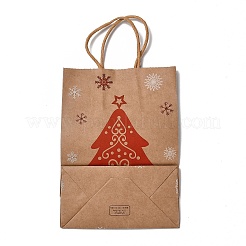 Christmas Theme Hot Stamping Rectangle Paper Bags&nbsp;LS-CARB-F011-02A