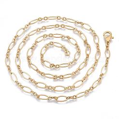 Brass Cable Chains Necklace Making&nbsp;MAK-S072-16B-MG