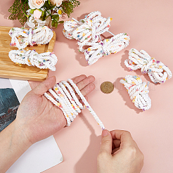 4 Pairs Rainbow Polka Dot Cotton Shoelaces&nbsp;FIND-FH0012-03B