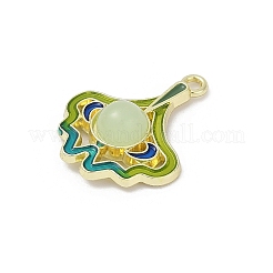 Alloy Enamel Pendants&nbsp;PALLOY-R151-34G-02