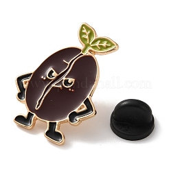 Angry Coffee Bean Enamel Brooches&nbsp;AL-I003-03G-03
