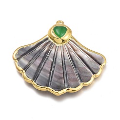 Natural Black Lip Shell Big Pendants&nbsp;SSHEL-L017-04G