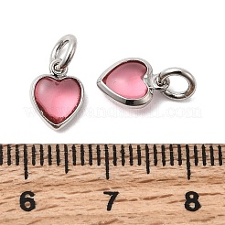 Brass Pave Cubic Zirconia Pendants&nbsp;KK-Z137-21P-04
